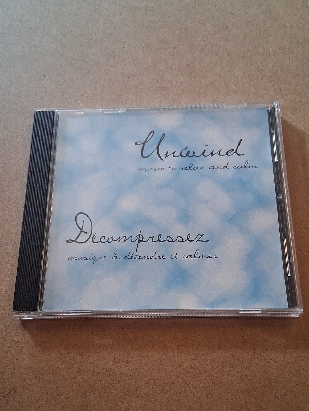 Unwind / Décompressez Relaxation Music CD - Blue Cloud Design